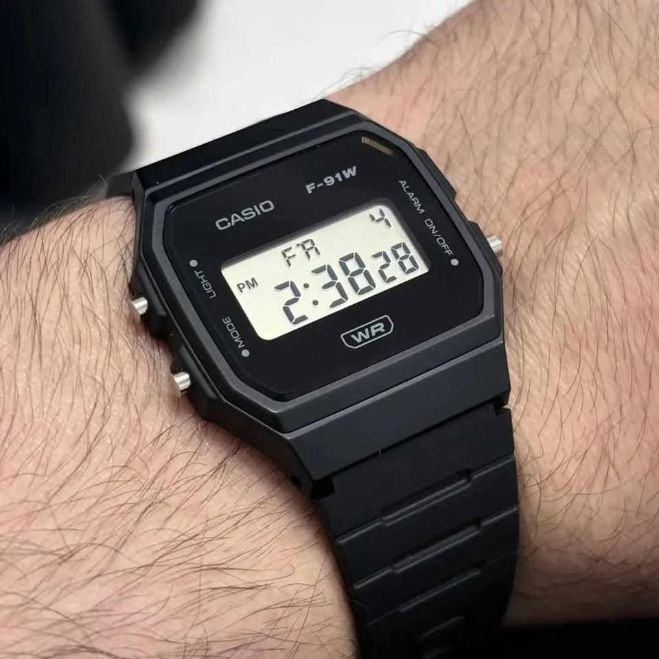 Casio Pop Digital Resin Belt Watch F-91WB-1ADF - Image 2