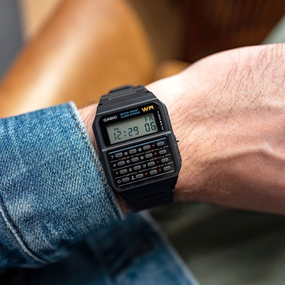 Casio Vintage Calculator Resin Belt Watch CA-53W-1Z - Image 2