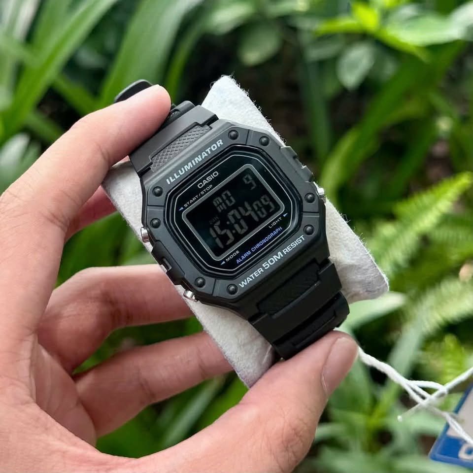 Casio Youth Digital Resin Belt Watch W-218H-1BVDF - Image 2