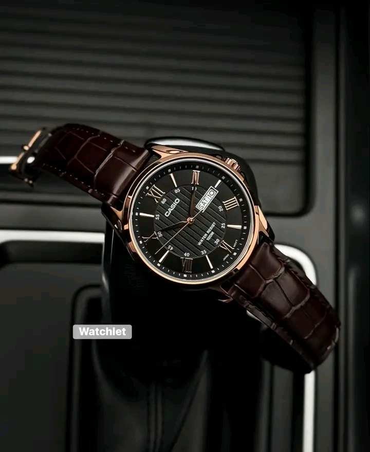 Casio Enticer Leather Belt Watch MTP-1384L-1AVDF - Image 3
