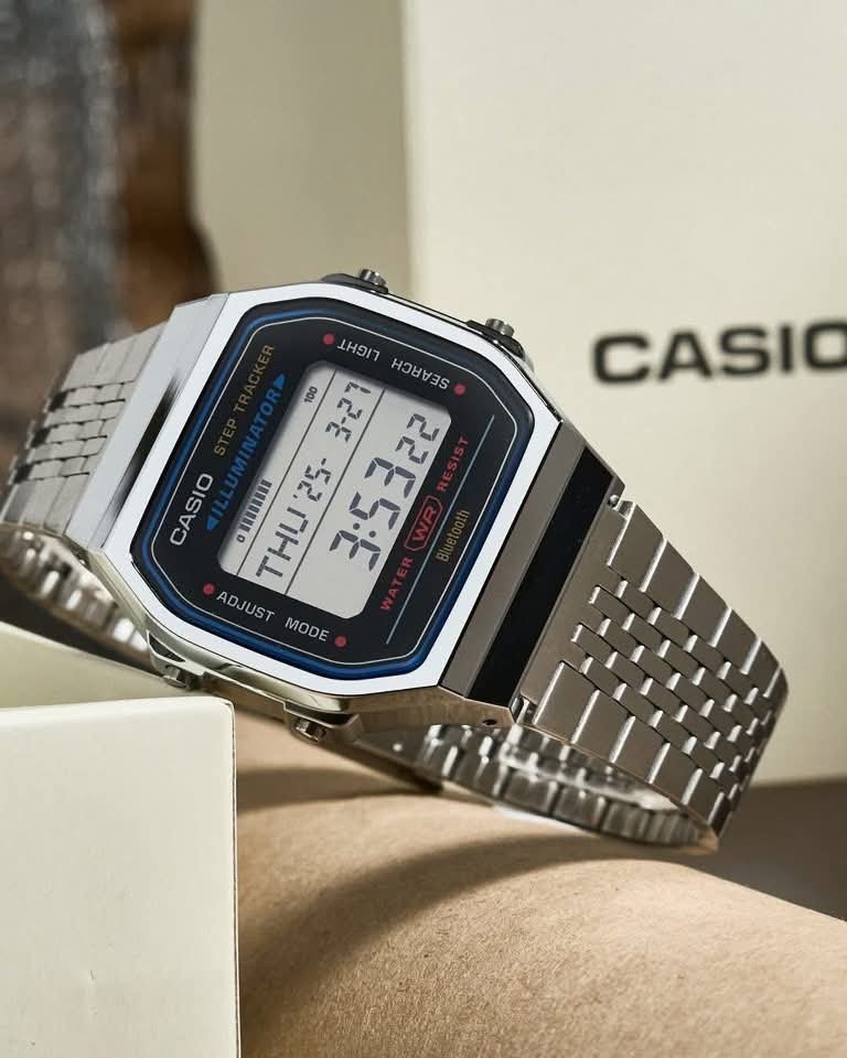 Casio Vintage Step Tracker Bluetooth Chain Watch ABL-100WE-1ADF - Image 2