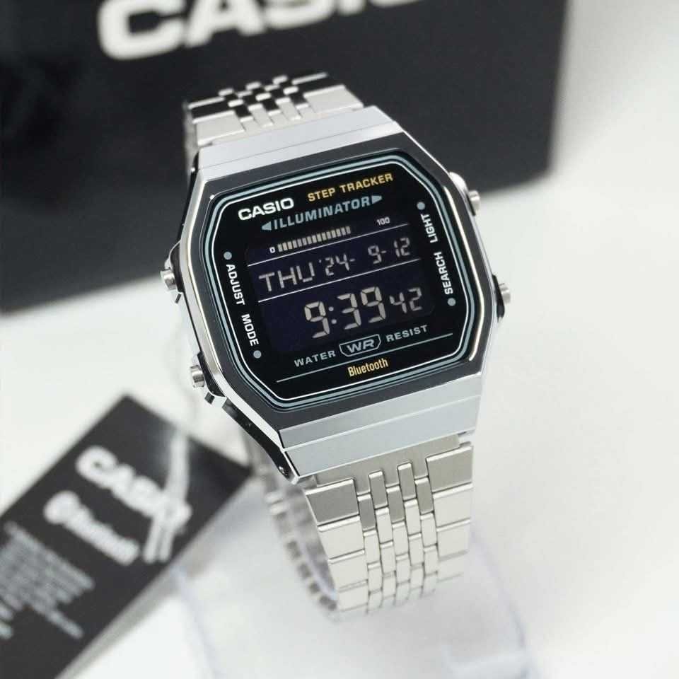 Casio Vintage Step Tracker Bluetooth Chain Watch ABL-100WE-1BDF - Image 2