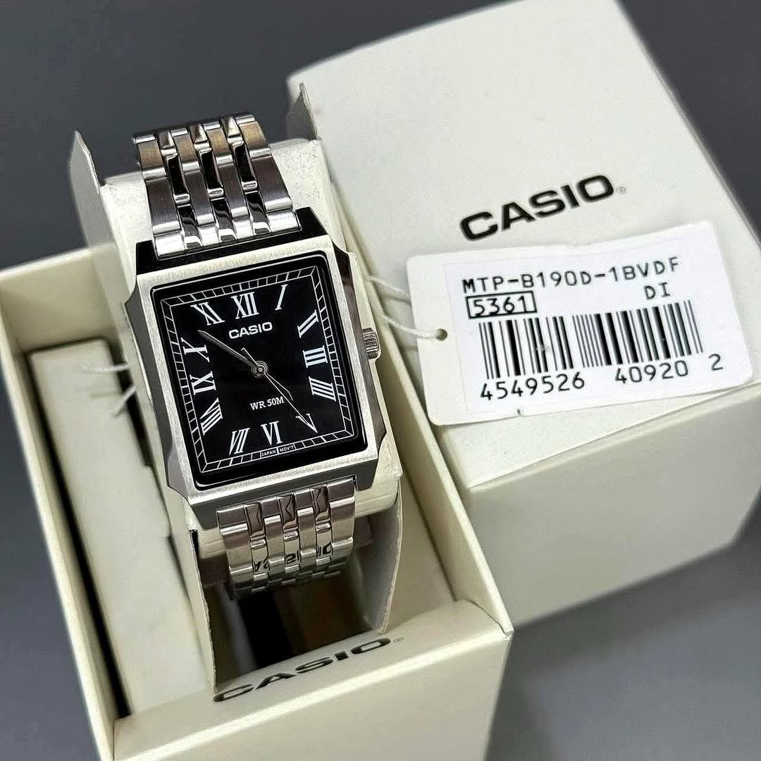 Casio Standard Tank Chain Watch MTP-B190D-1BVDF - Image 2