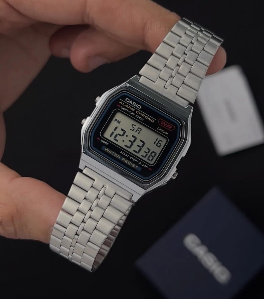 Casio Vintage Digital Chain Watch A159W-N1DF - Image 3