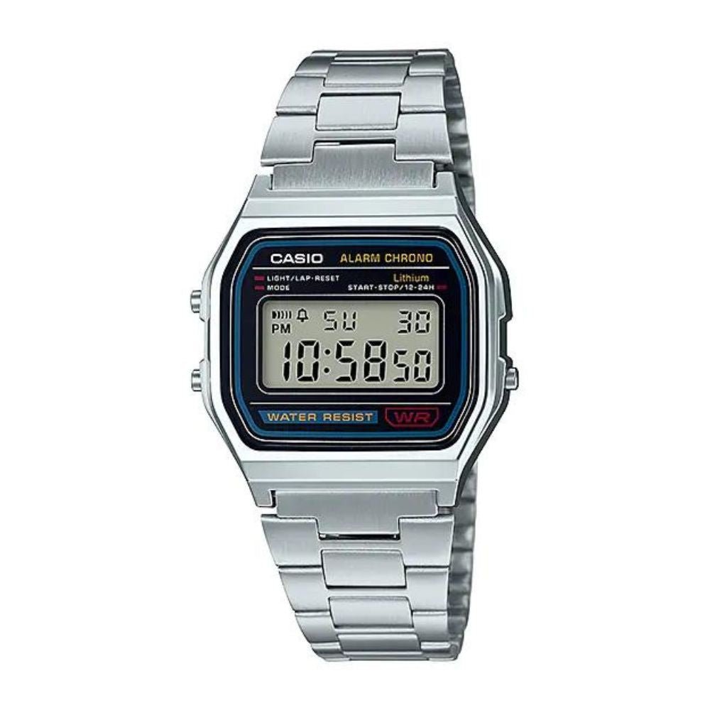 Casio Vintage Digital Chain Watch A158WA-1DF