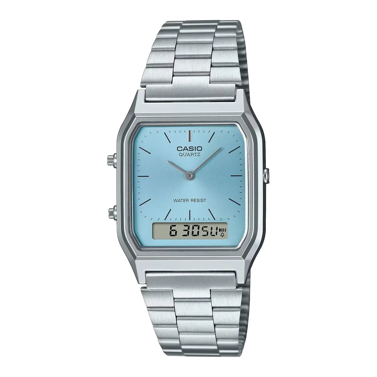 Casio Vintage Dual Time Chain Watch AQ-230A-2A1MQY