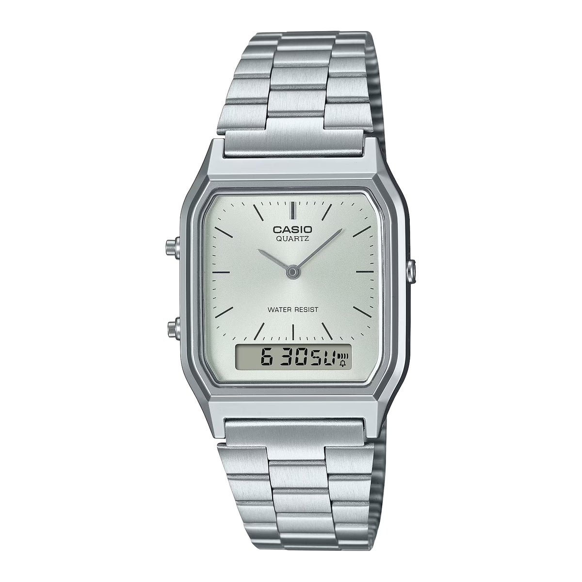 Casio Vintage Dual Time Chain Watch AQ-230A-7AMQY