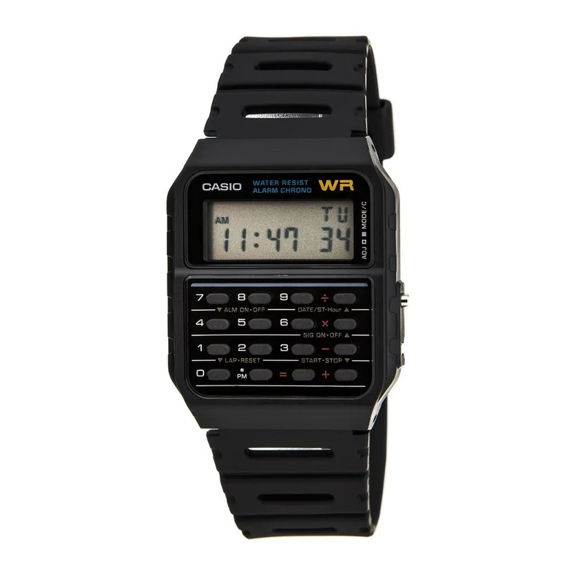 Casio Vintage Calculator Resin Belt Watch CA-53W-1Z