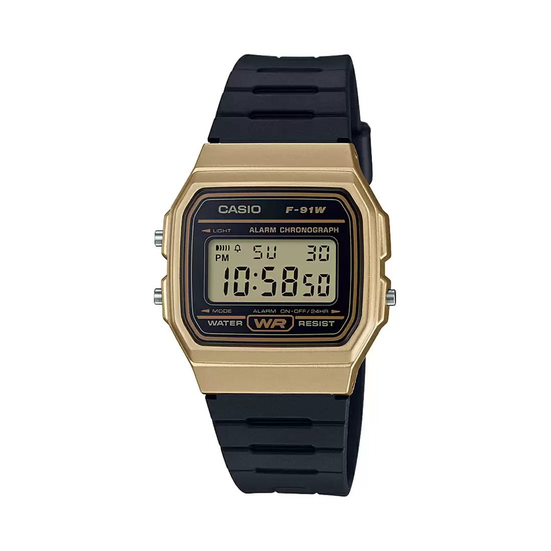 Casio Vintage Digital Black Resin Belt Watch F-91WM-9A