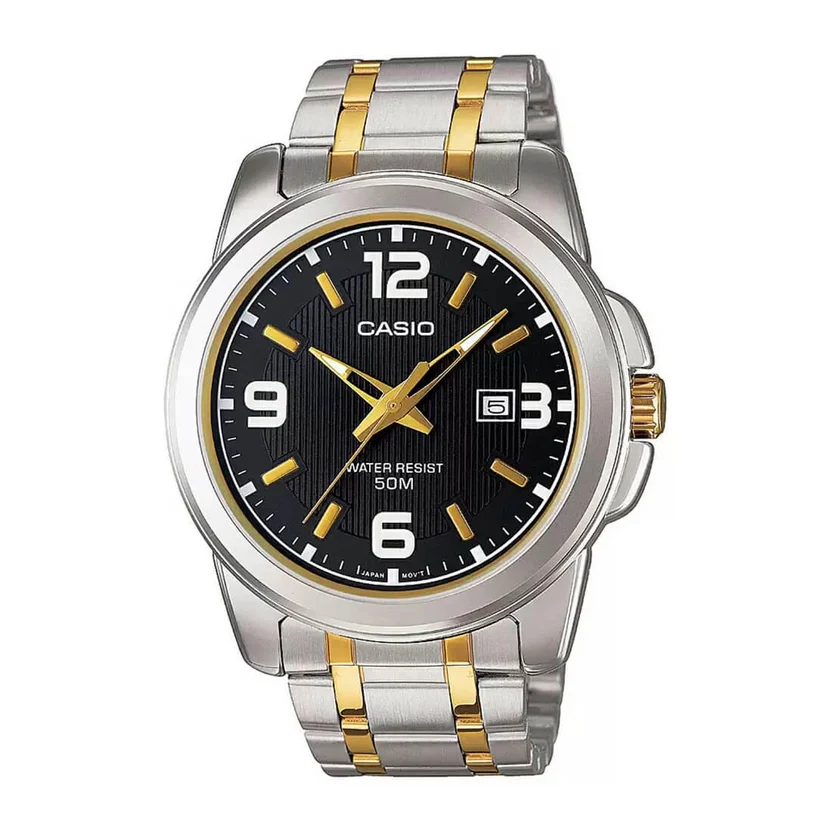 Casio Enticer Date Chain Watch MTP-1314SG-1AVDF