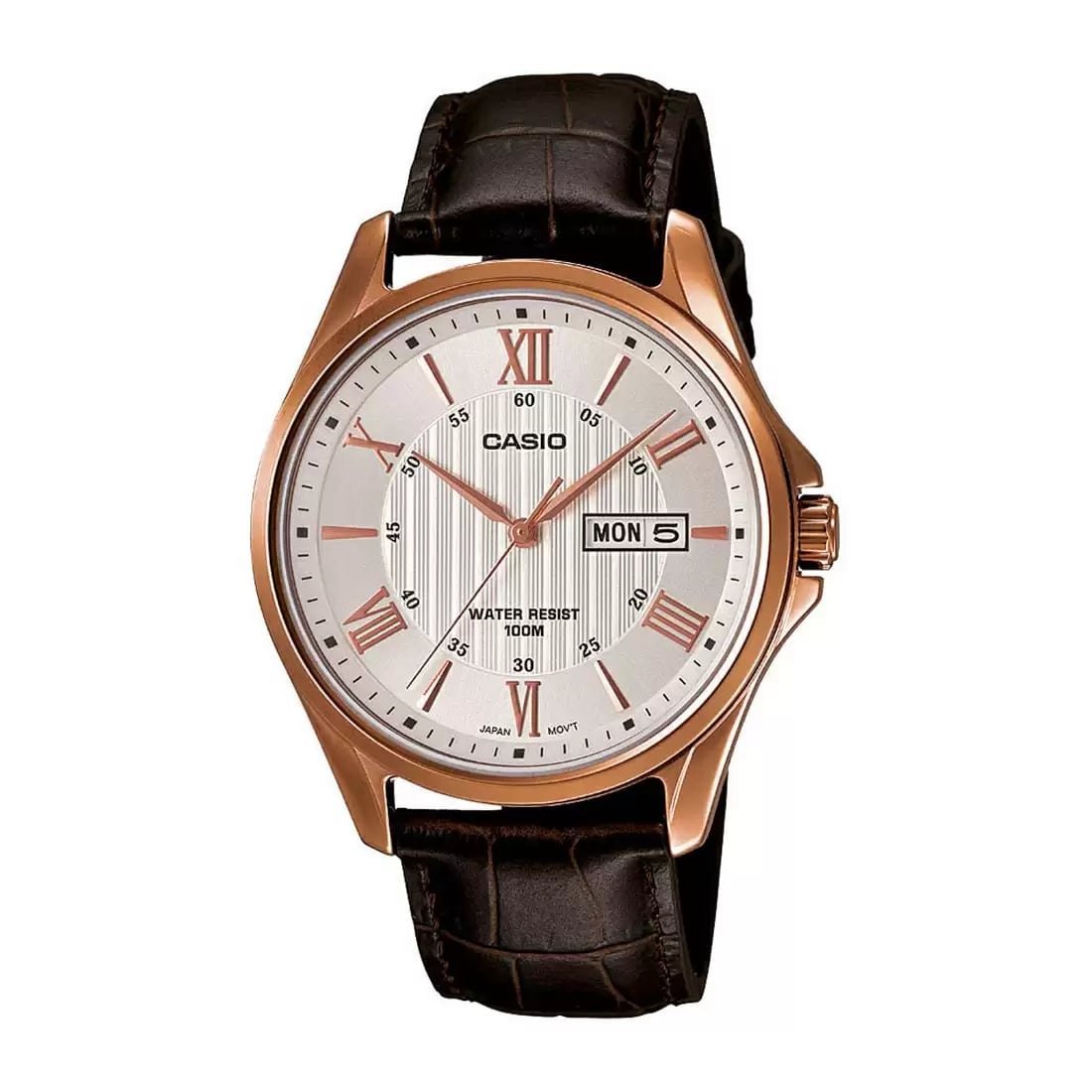 Casio Enticer Leather Belt Watch MTP-1384L-7AV
