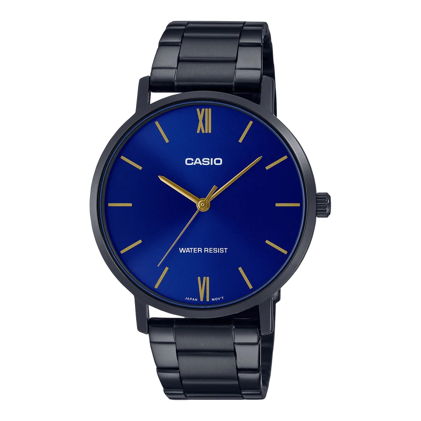 Casio Standard Black Chain Watch MTP-VT01B-2BUDF