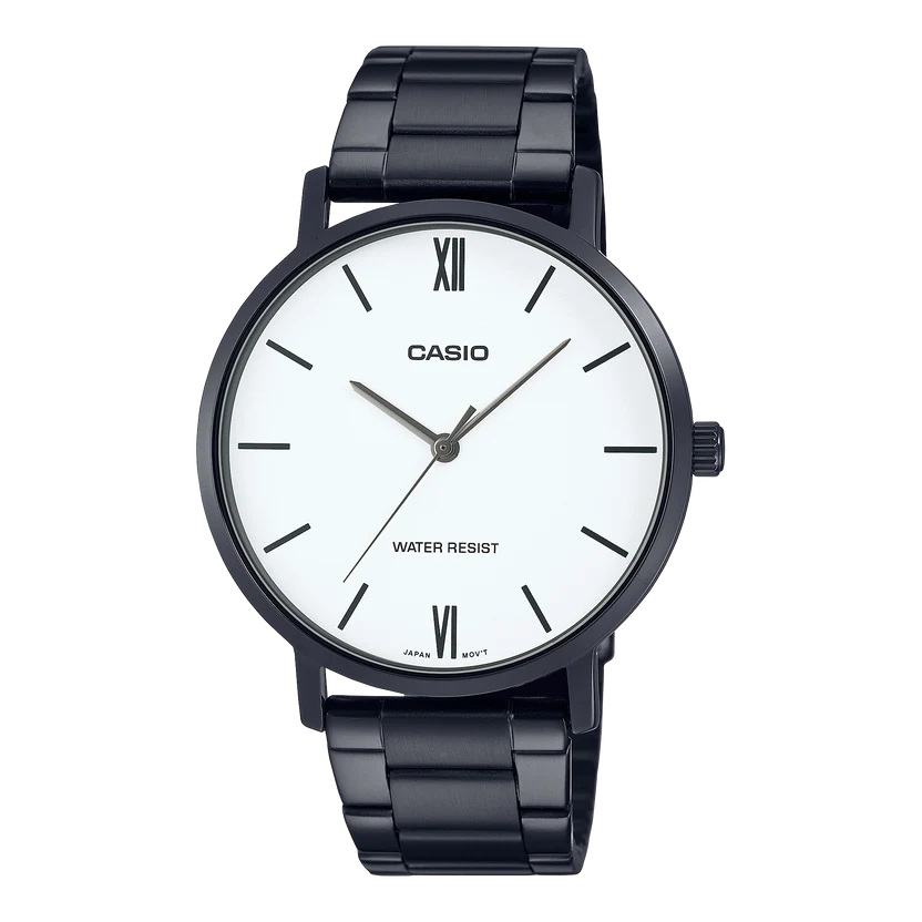 Casio Standard Black Chain Watch MTP-VT01B-7BUDF