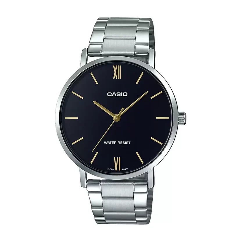 Casio Standard Silver Chain Watch MTP-VT01D-1BUDF