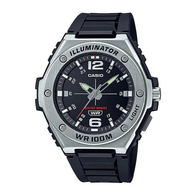 Casio Illuminator Resin Belt Watch MWA-100H-1AVDF