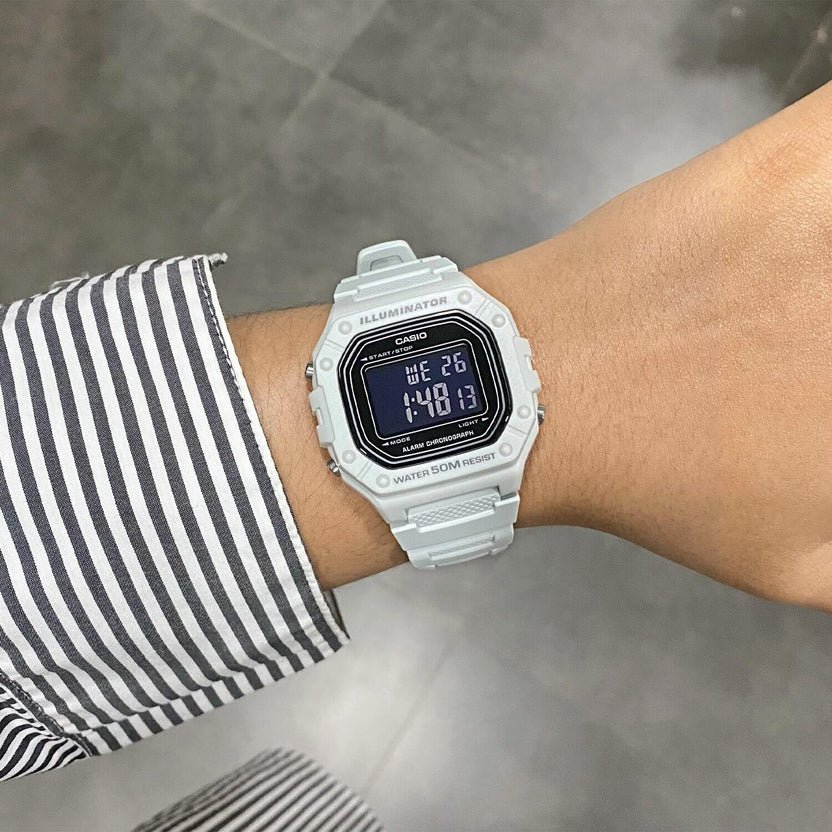 Casio Youth Digital Resin Belt Watch W-218H-8BVDF - Image 2