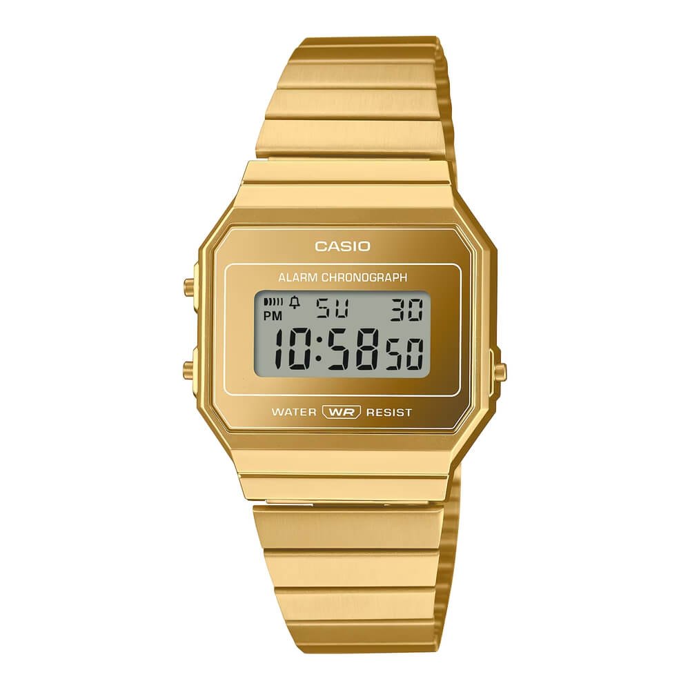 Casio Vintage  Digital Chain Watch A700WEVG-9ADF