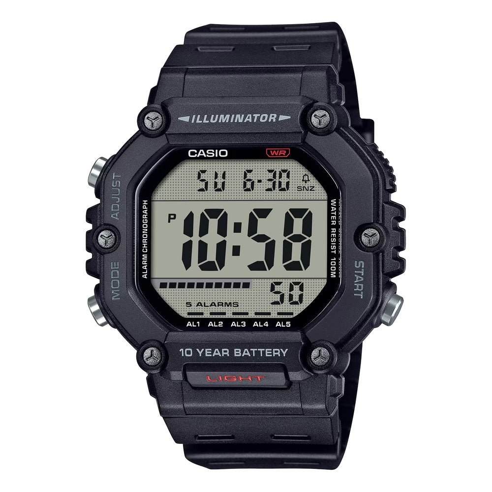 Casio AE-1600H-1AVDF Digital Resin Belt Watch