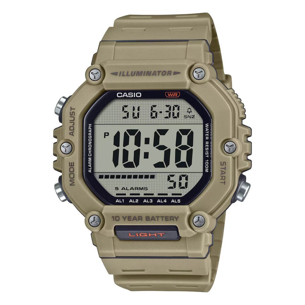 Casio AE-1600H-5AVDF Digital Resin Belt Watch