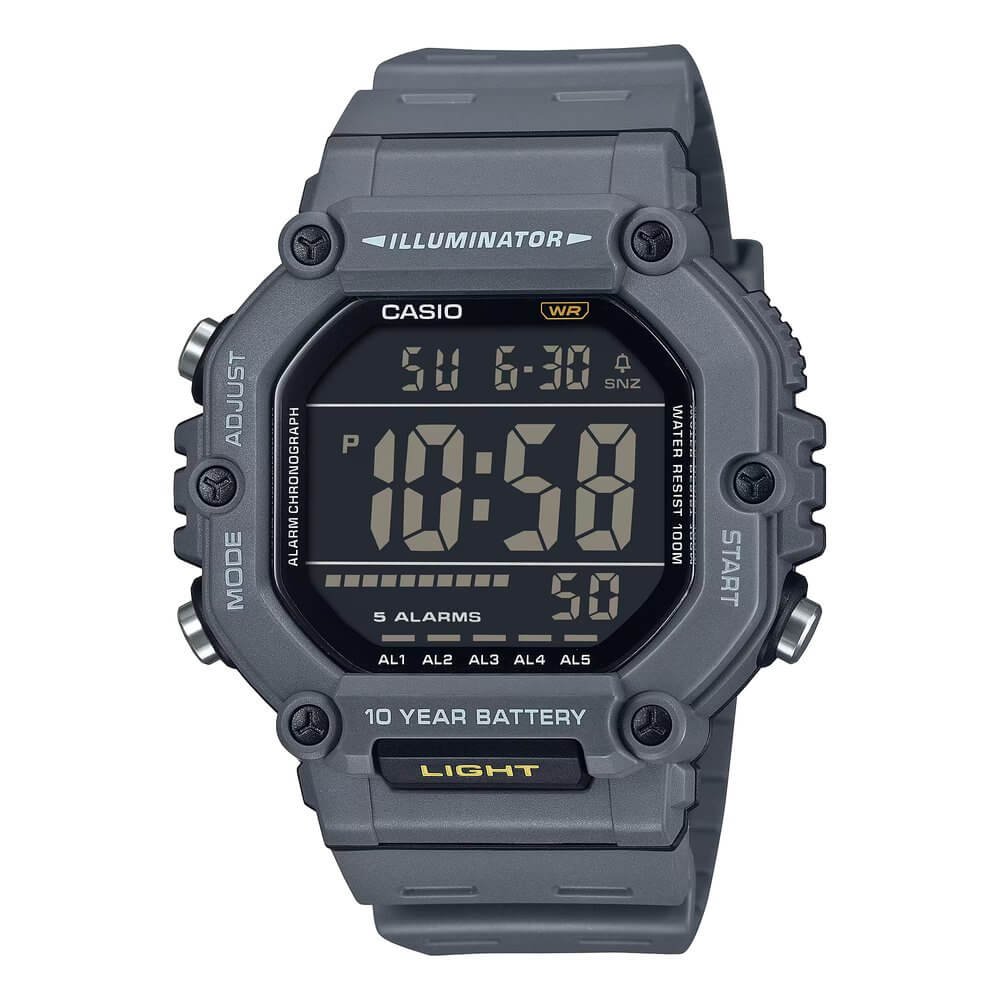 Casio AE-1600H-8BVDF Digital Resin Belt Watch