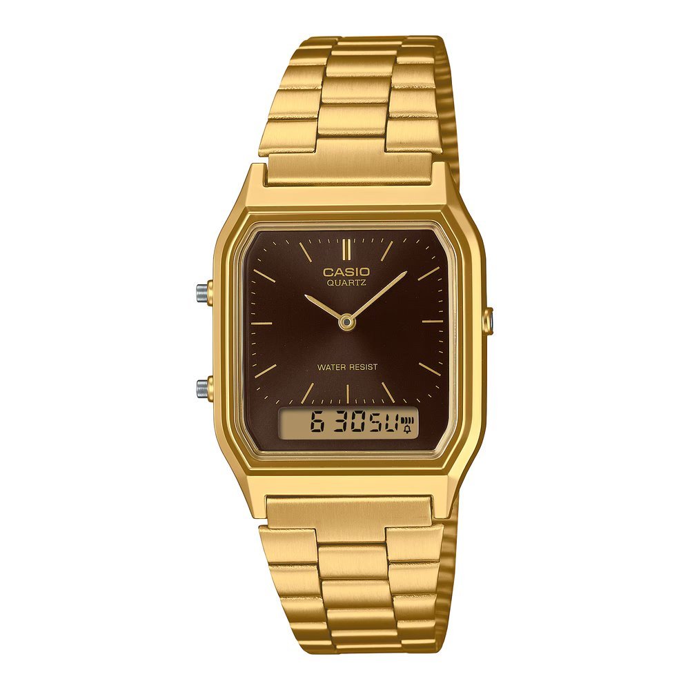 Casio Vintage Dual Time Chain Watch AQ-230GA-5AMQY