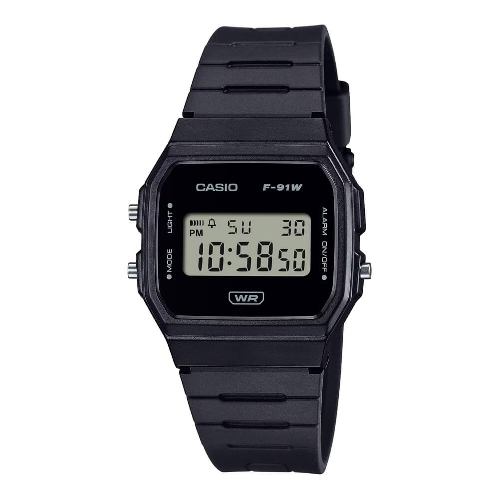 Casio Pop Digital Resin Belt Watch F-91WB-1ADF