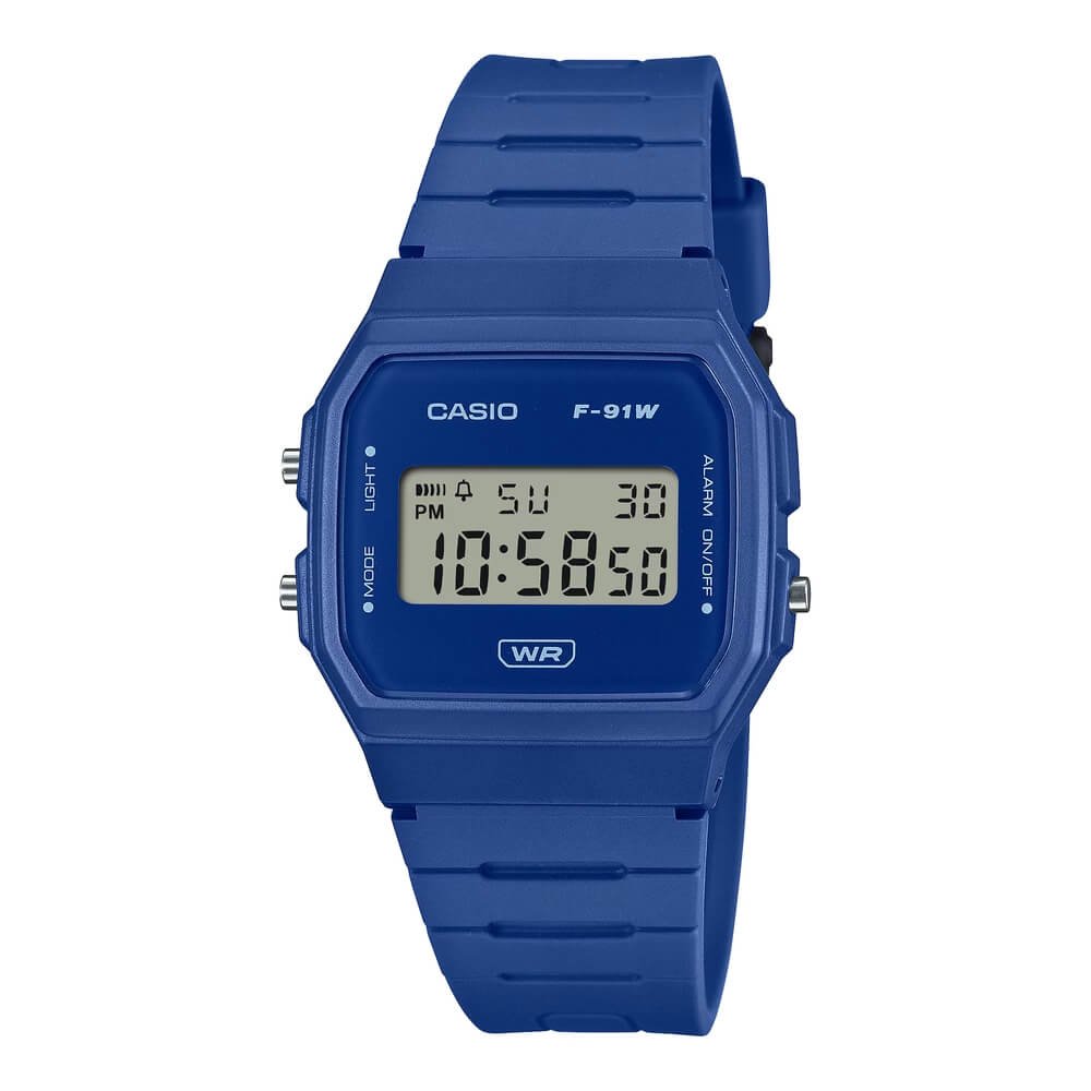 Casio Pop Digital Resin Belt Watch F-91WB-2A1DF