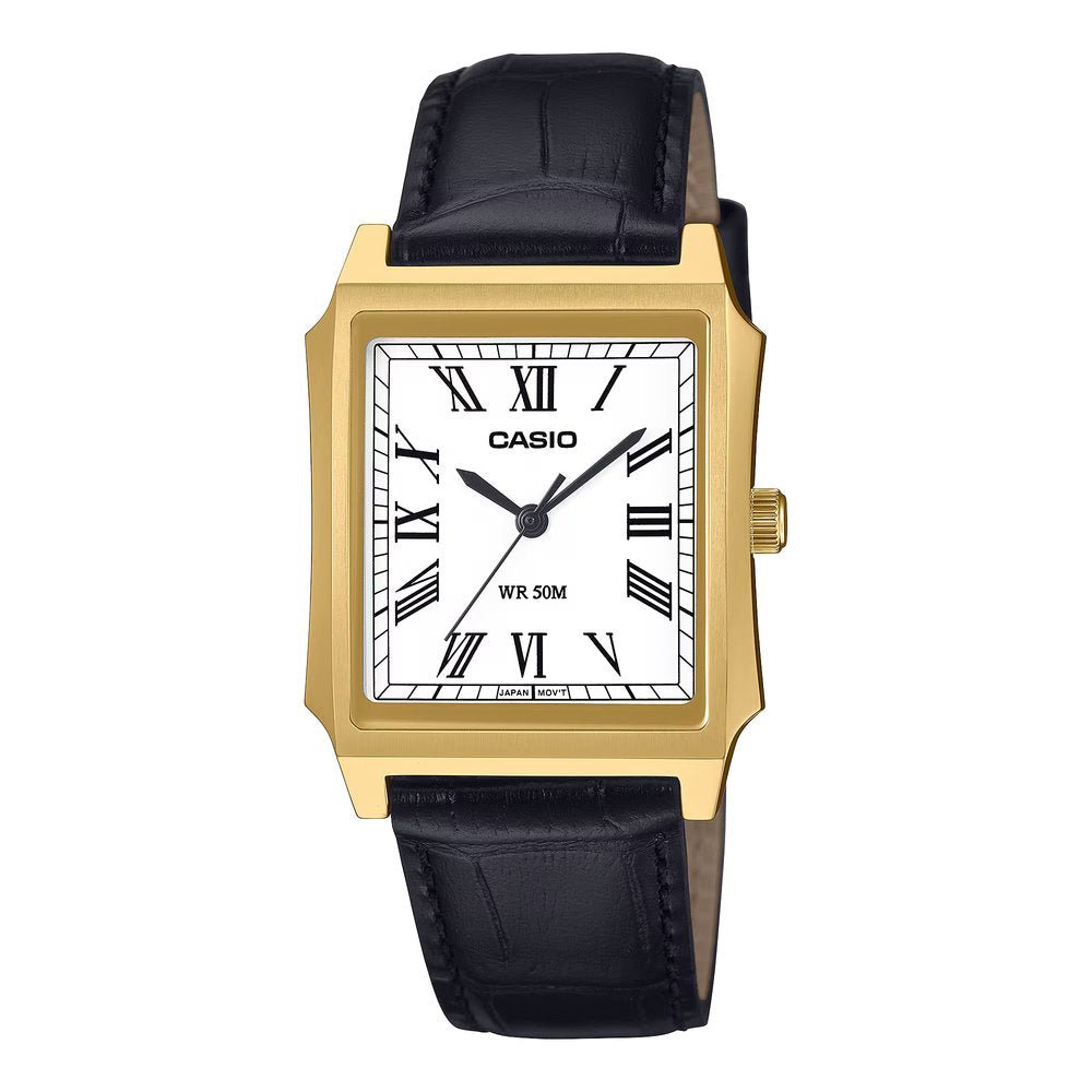 Casio Tank Leather Belt Watch MTP-B190GL-7BVDF