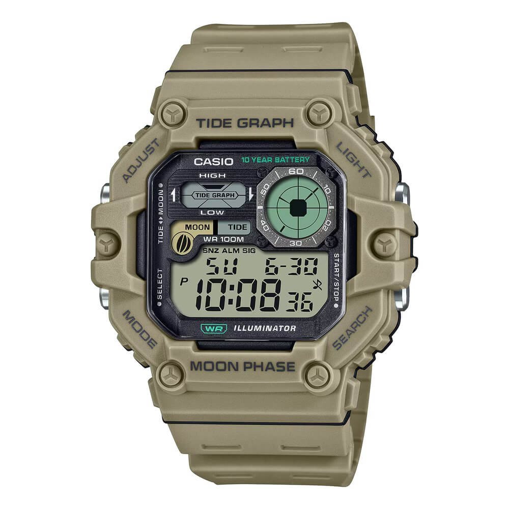Casio WS-1700H-5AVDF Digital Resin Belt Watch