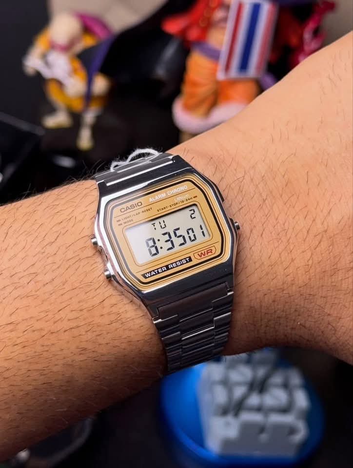Casio Vintage Digital Chain Watch A158WEA-9CF - Image 2