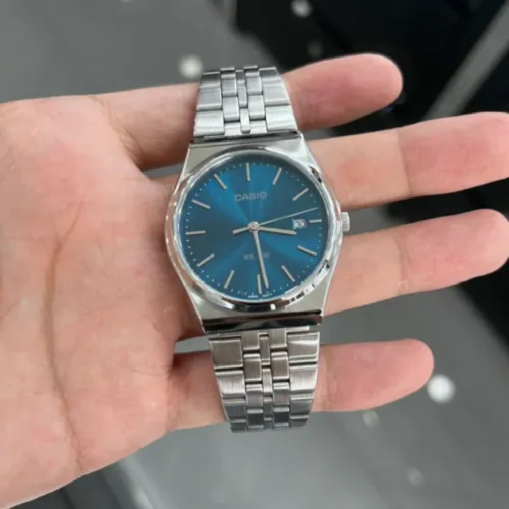 Casio Blue Dial Analog Men's Watch MTP-B145D-2A2VDF - Image 3