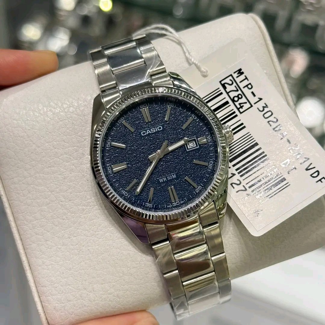Casio Enticer Date Chain Watch MTP-1302DA-2A1VDF - Image 3