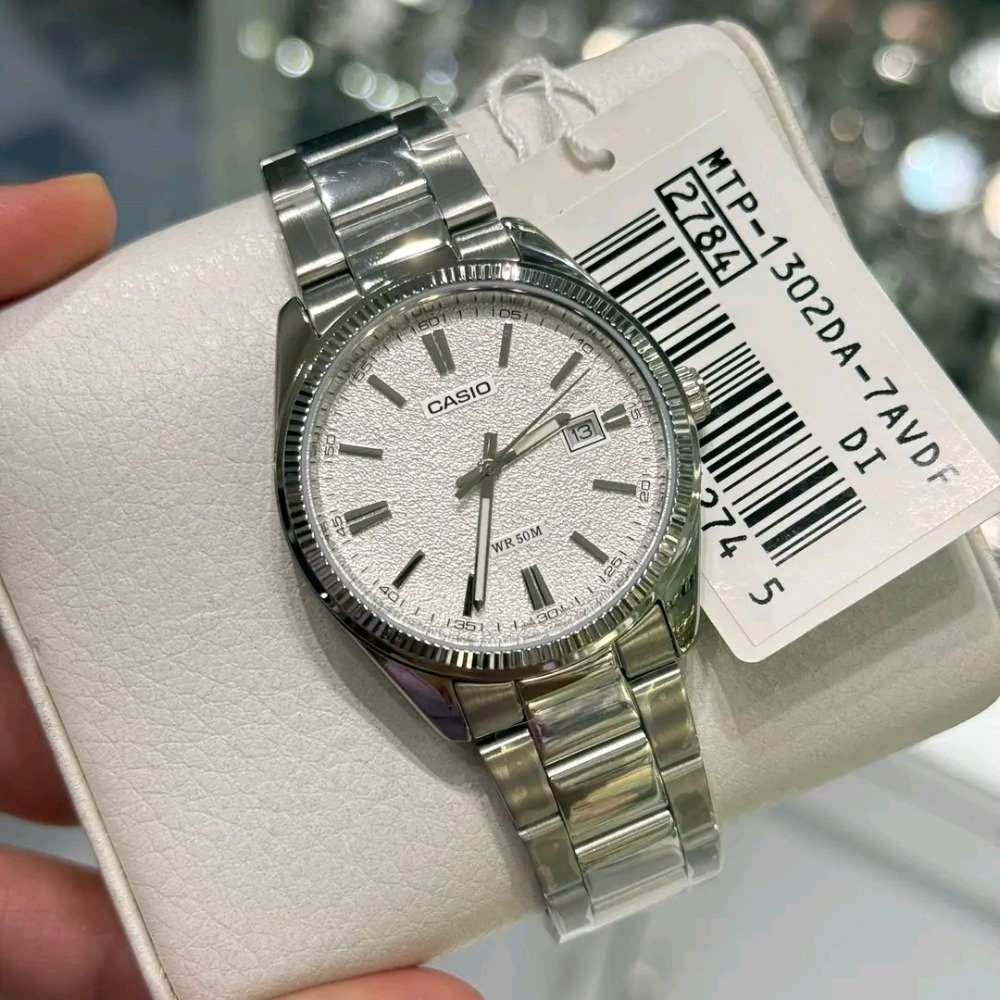Casio Enticer Date Chain Watch MTP-1302DA-7AVDF - Image 3