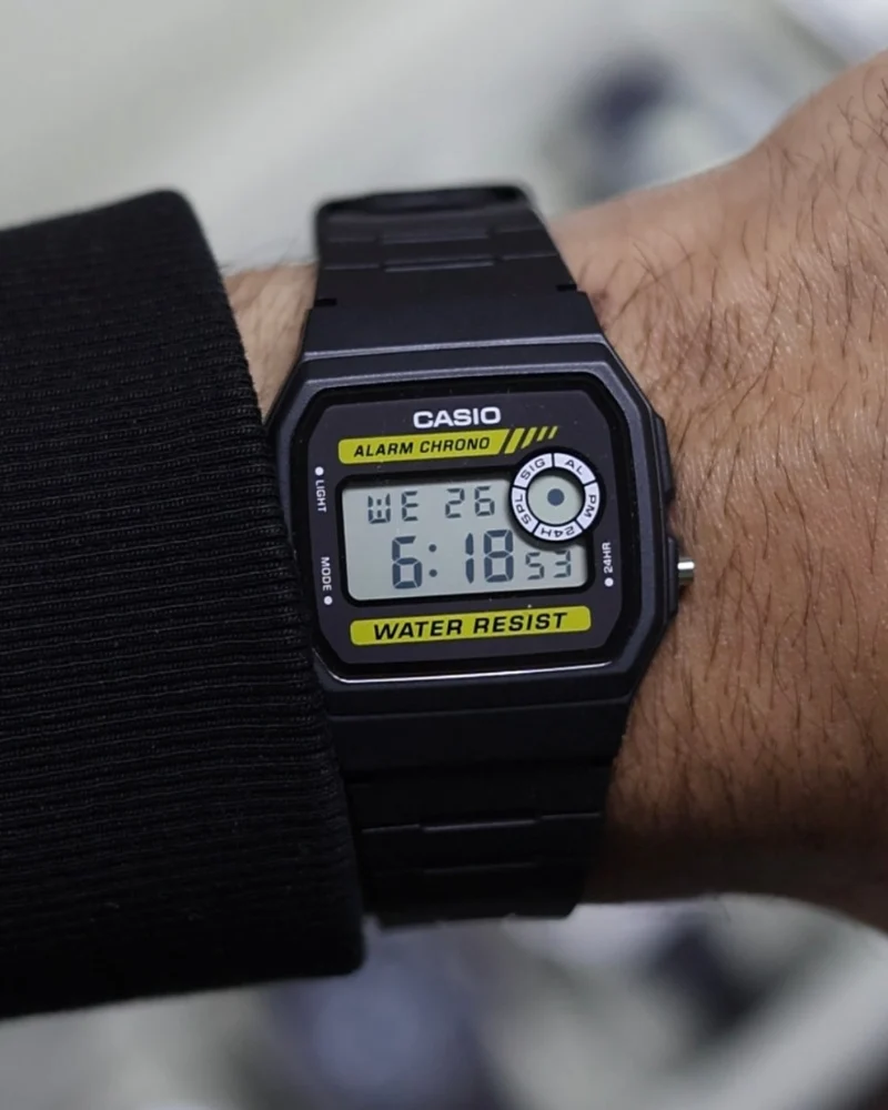 Casio Vintage Digital Black Resin Belt Watch F-94WA-9DG - Image 2