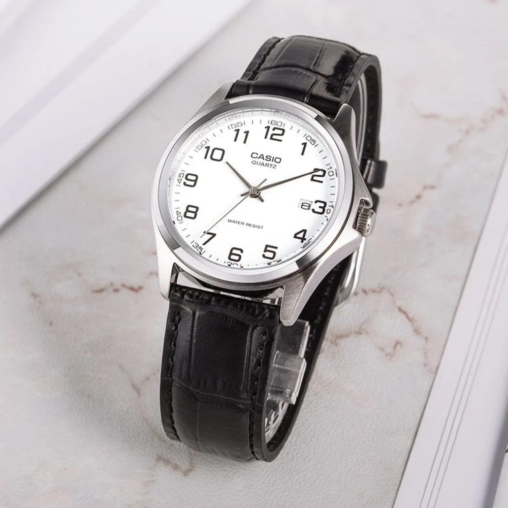 Casio Standard Date Leather Belt Watch MTP-1183E-7BDF - Image 2