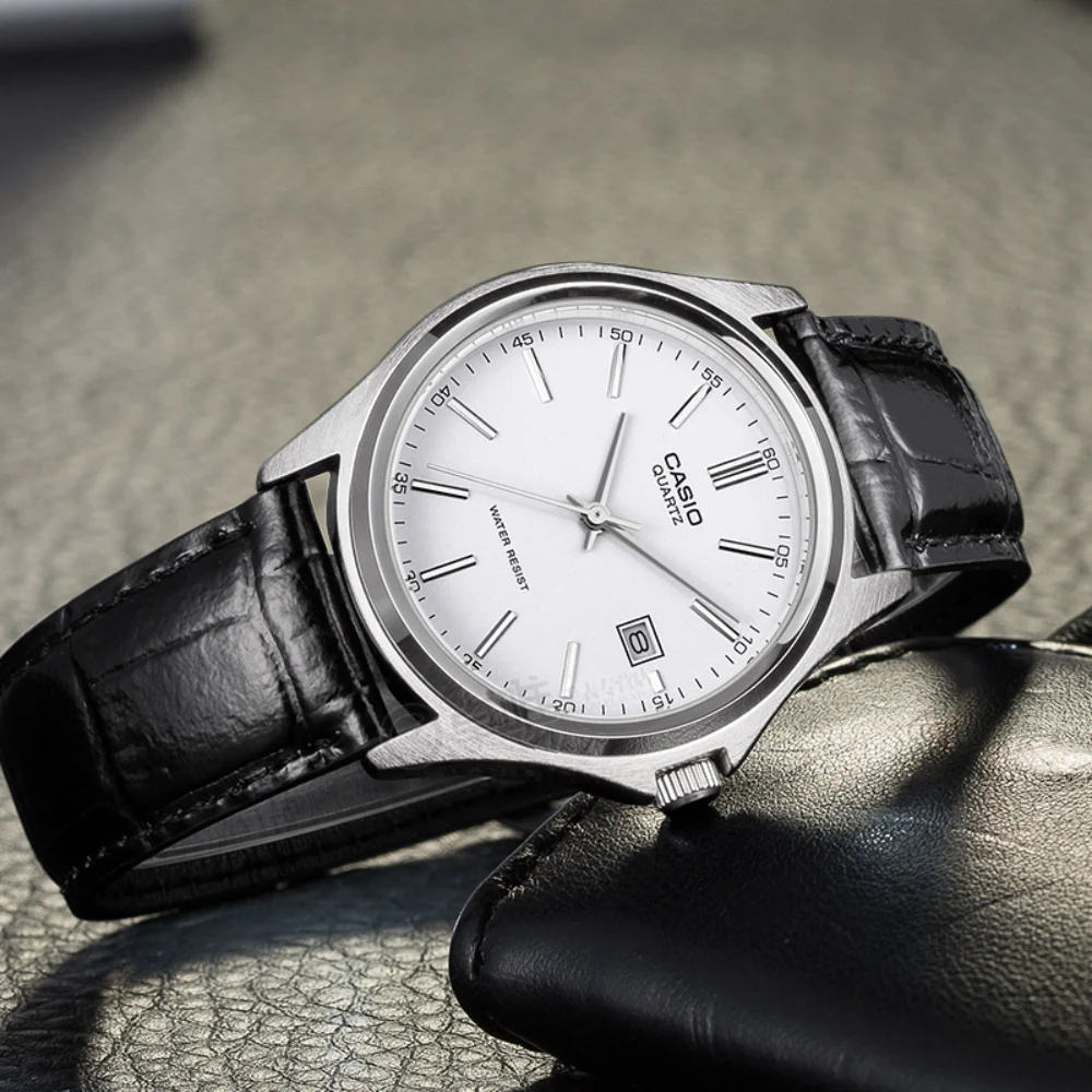 Casio Standard Date Leather Belt Watch MTP-1183E-7ADF - Image 2