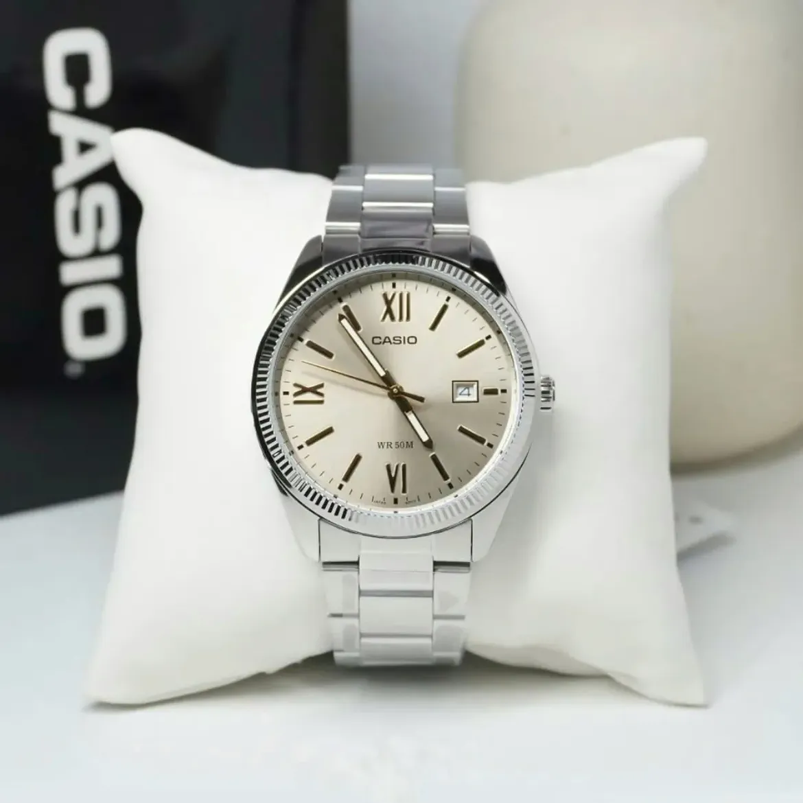 Casio Enticer Date Chain Watch MTP-1302DD-9AVDF - Image 3