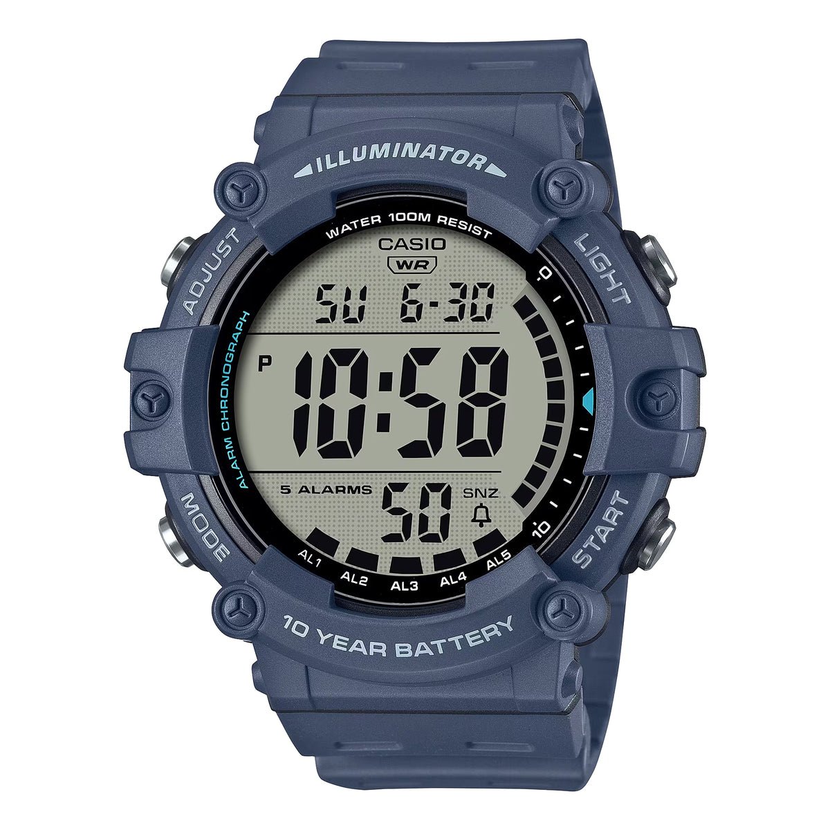 Casio AE-1500WH-2AVDF Digital Resin Belt Watch