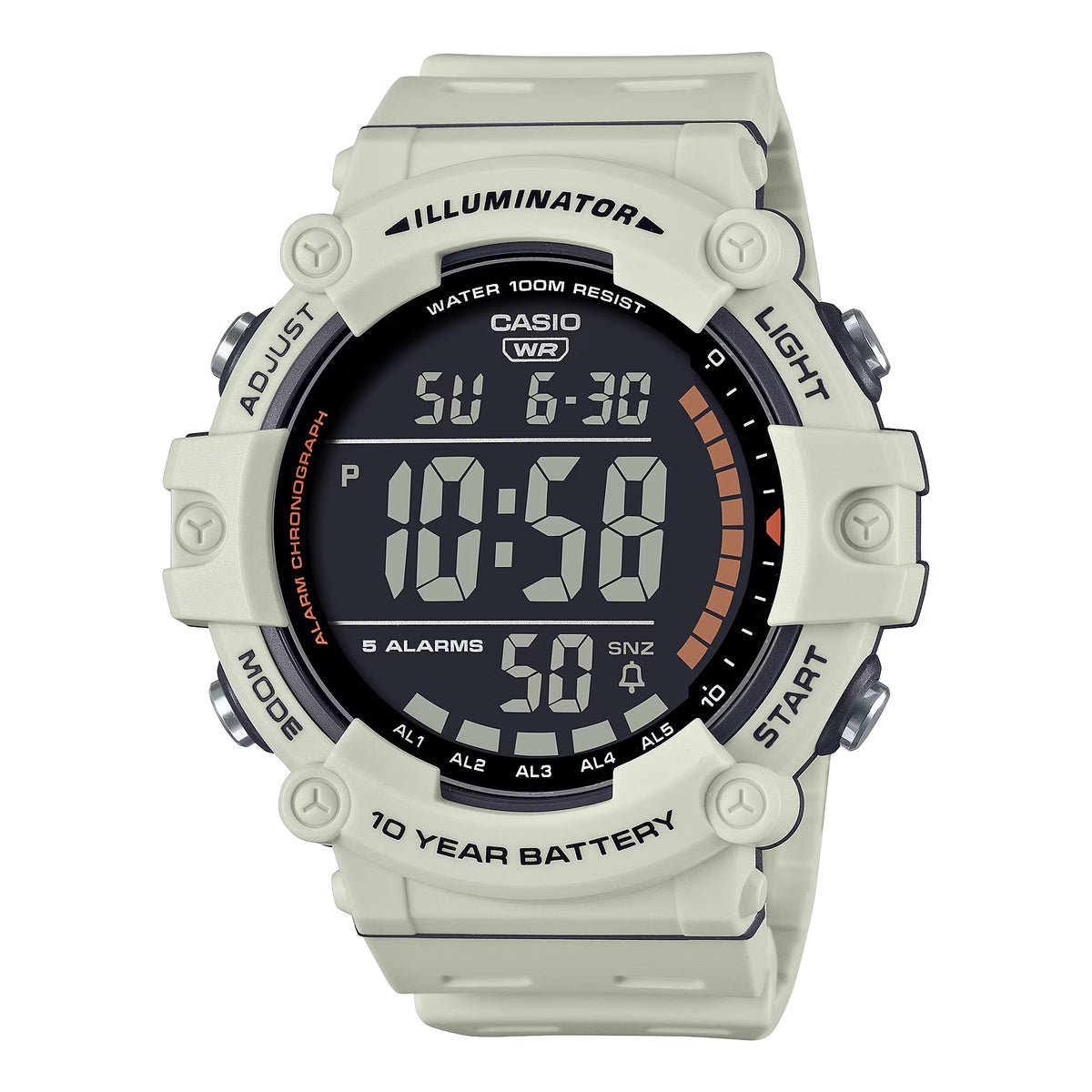 Casio AE-1500WH-8B2VDF Digital Resin Belt Watch