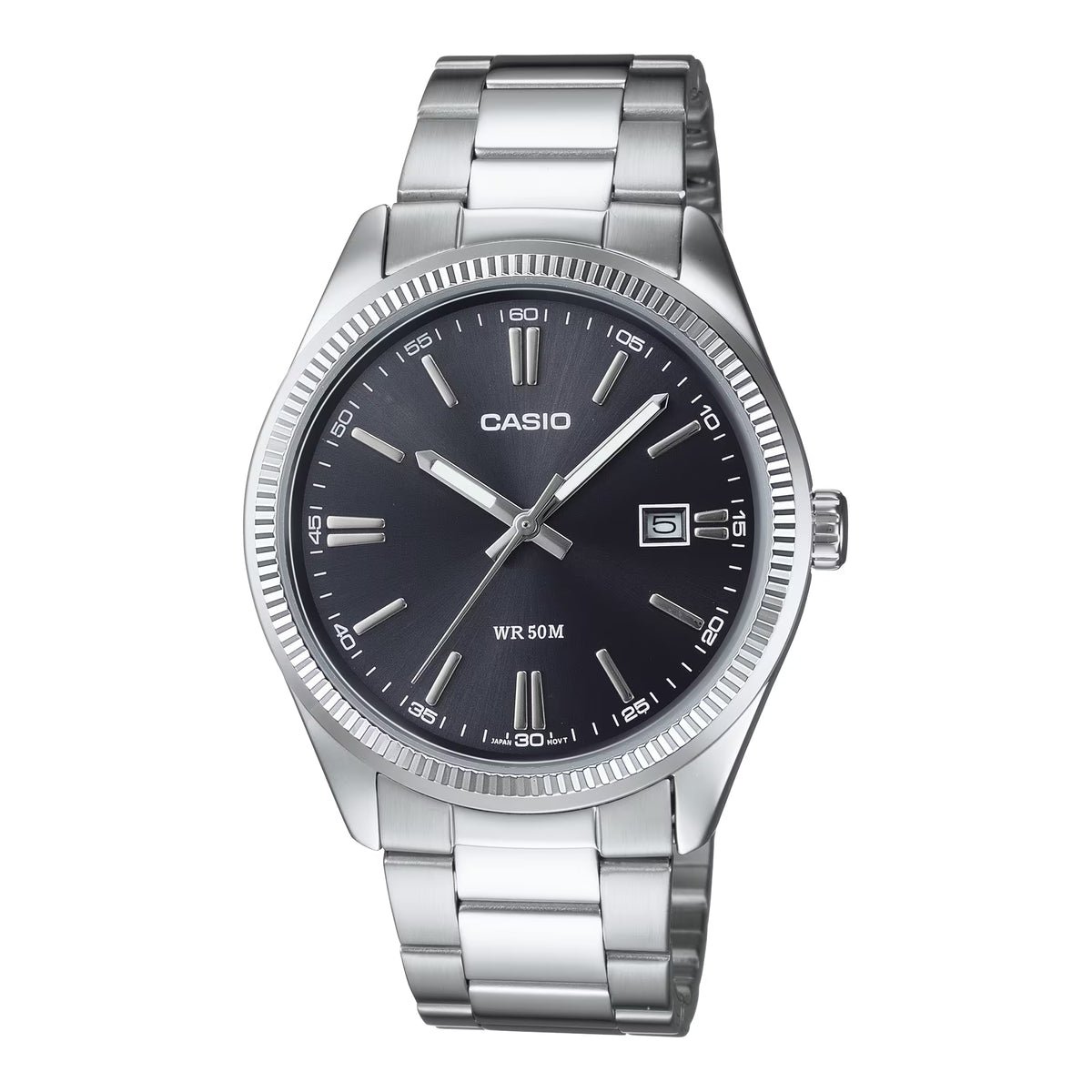 Casio Enticer Date Chain Watch MTP-1302D-1A1VDF