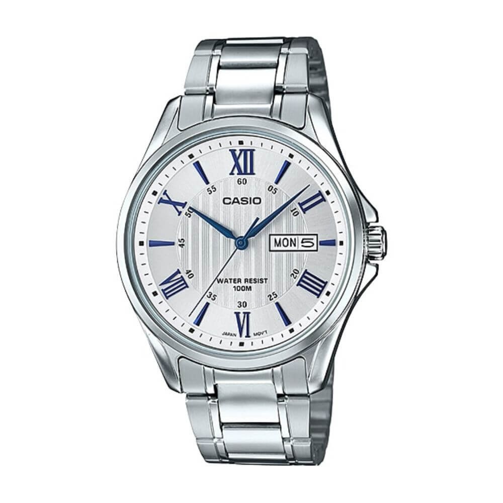 Casio Enticer Day Date Chain Watch MTP-1384D-7A2VDF