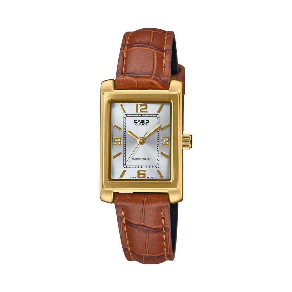 Casio  Ladies Leather Belt Watch LTP-1234GLL-7ADF