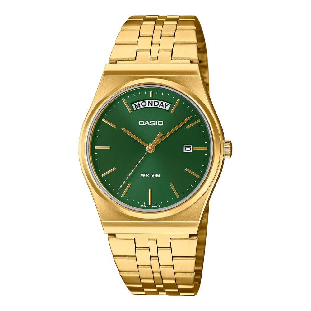 Casio Standard Day Date Chain Watch MTP-B146G-3AVDF