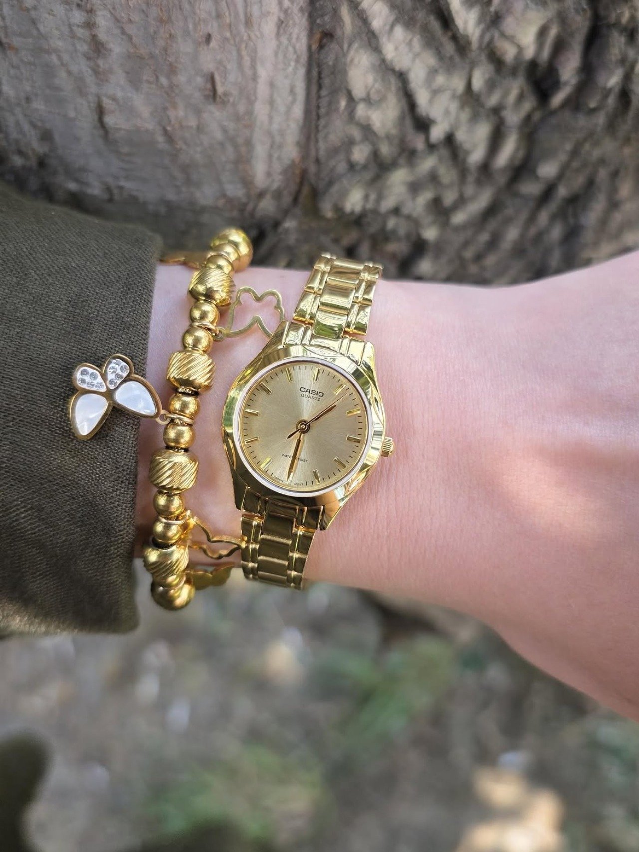Casio Ladies Chain Watch LTP-1275G-9ADF - Image 2