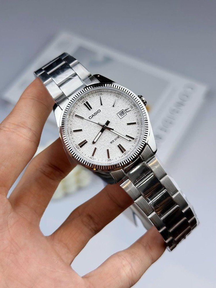 Casio Enticer Date Chain Watch MTP-1302DA-7AVDF - Image 2