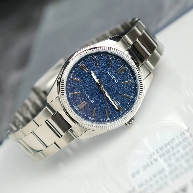 Casio Enticer Date Chain Watch MTP-1302DA-2A1VDF - Image 2